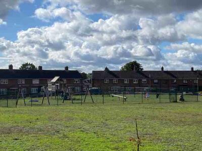 playground with climbing frame